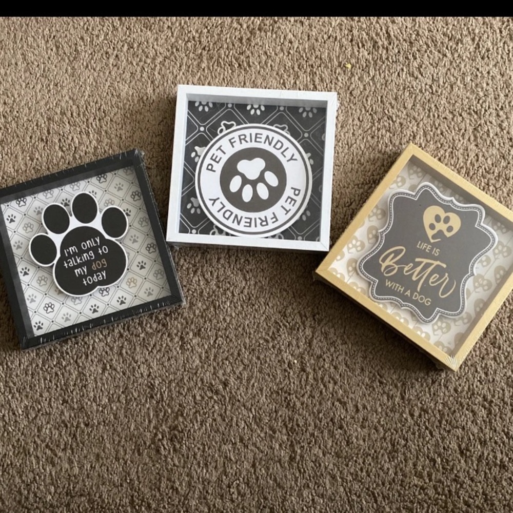 Set of Dog Lovers signs